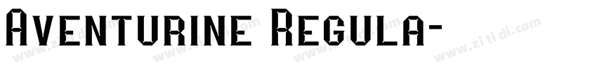 Aventurine Regula字体转换